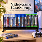 PUTNATRURE DVD Storage Rack, Expandable Video Game Shelf & Blu Ray Holder