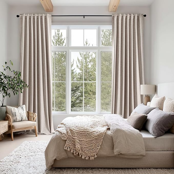 MIULEE 100% Blackout Linen Curtains - Image 8