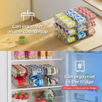 Can Organizer for Pantry 3 Tiers Rolling Can Storage Cupboard