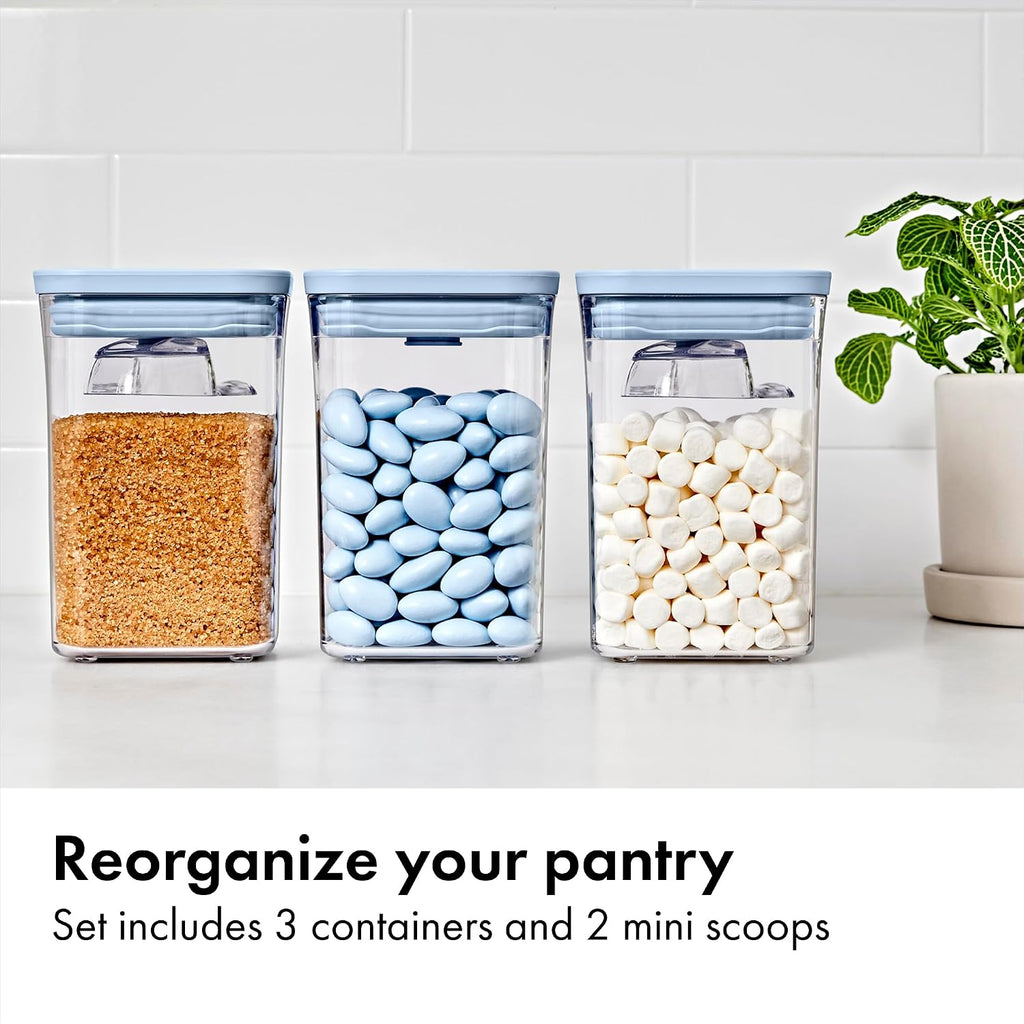 OXO Good Grips 3-Piece POP Container Set with Mini Scoops - Sky Blue