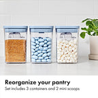 OXO Good Grips 3-Piece POP Container Set with Mini Scoops - Sky Blue