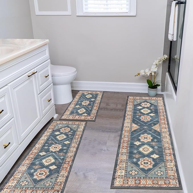 HEBE Boho Kitchen Rug Sets 3 Piece - Image 6