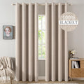 MIULEE 90 Inches Linen Textured Curtains by MIULEE