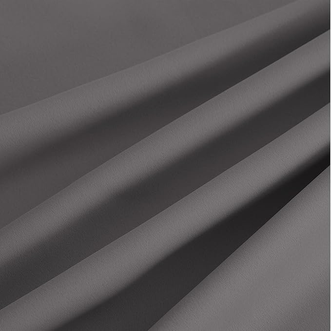 NICETOWN Blackout Curtains Grommet 2 Panels Grey Drapes 95Inches Long - Image 7