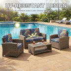 hyha 8Pcs Patio Cushion Covers, Stretch Outdoor Couch Cushion Covers Replacement - Image 6