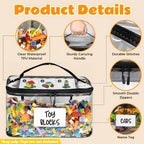 6-Pack Extra Large Clear Toy Storage Bags with Zippers, TPU