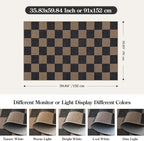 Lahome Colette Checkered Easy Jute 3x5 Rug, Washable Rugs - Image 2