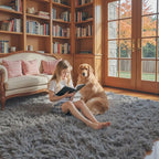 Area Rugs 10x14 Living Room, Shaggy Carpet Soft Plush Furry Bedside Rug Large - Image 6