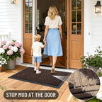 OLANLY Front Door Mat Outside Entrance 29.5x17, Heavy Duty Sturdy Natural - Image 7