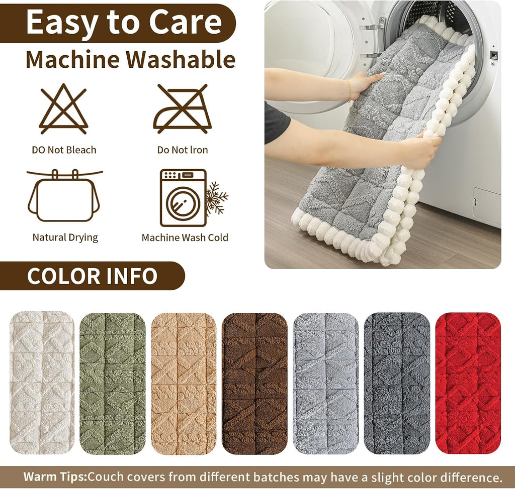 27.6”x27.6” Couch Cover for Dogs, Washable Sofa Protector for Pets