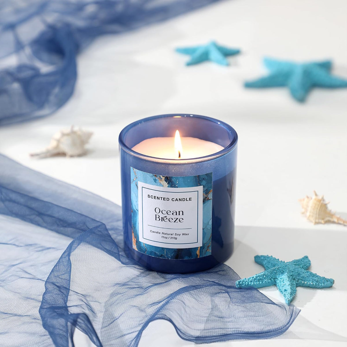 Ocean Breeze Candle,Beach Candle,Ocean Scented Candle,11 oz