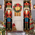 BlissYard Nutcracker Christmas Porch Banner Decorations 71 x 12 Inch Soldier Model Nutcracker Banners Front Door Hanging Banner Entryway Xmas Winter for Wall Fireplace Party Holiday Home Kids Decor
