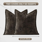HPUK Fall Chenille Soft Throw Pillow Covers 18x18 Set of 2, Accent Cushion - Image 7