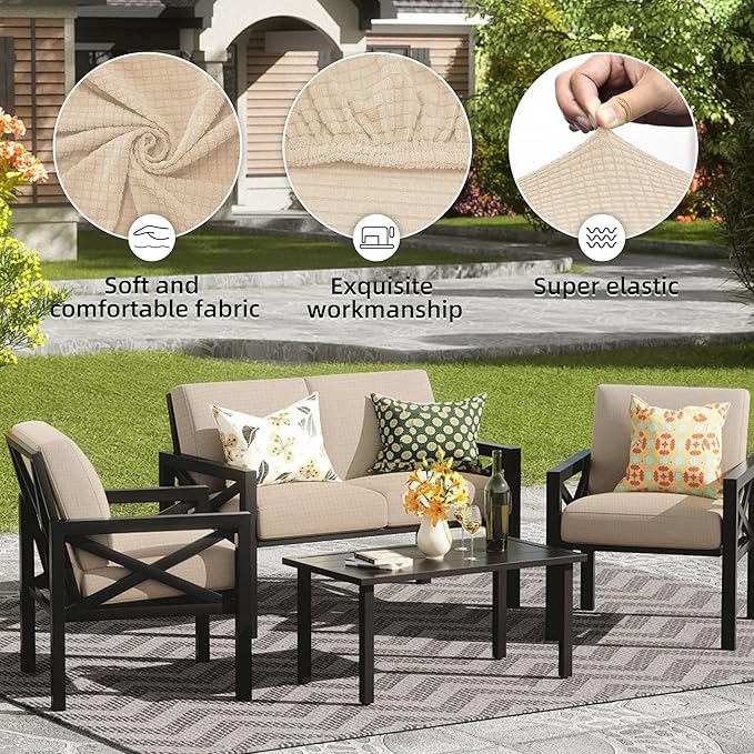 Outdoor Cushion Covers Set, Replacement - Image 3