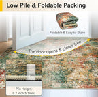 Washable Area Rugs 6ft Non-Slip Modern Abstract Soft - Image 6