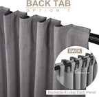 100% Blackout Shield Linen Blackout Curtains - Image 3