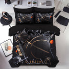 A Nice Night Basketball Bedding Twin 6pc Comforter Sets for Kids Teen Boy