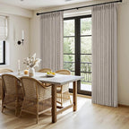 MIULEE Pinch Pleated Thick Linen Curtains 96 Inches Long 2 Panels - Image 3