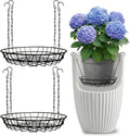 2 Pack Adjustable Planter Inserts with Chains and S Hooks for 12-18" Pots.