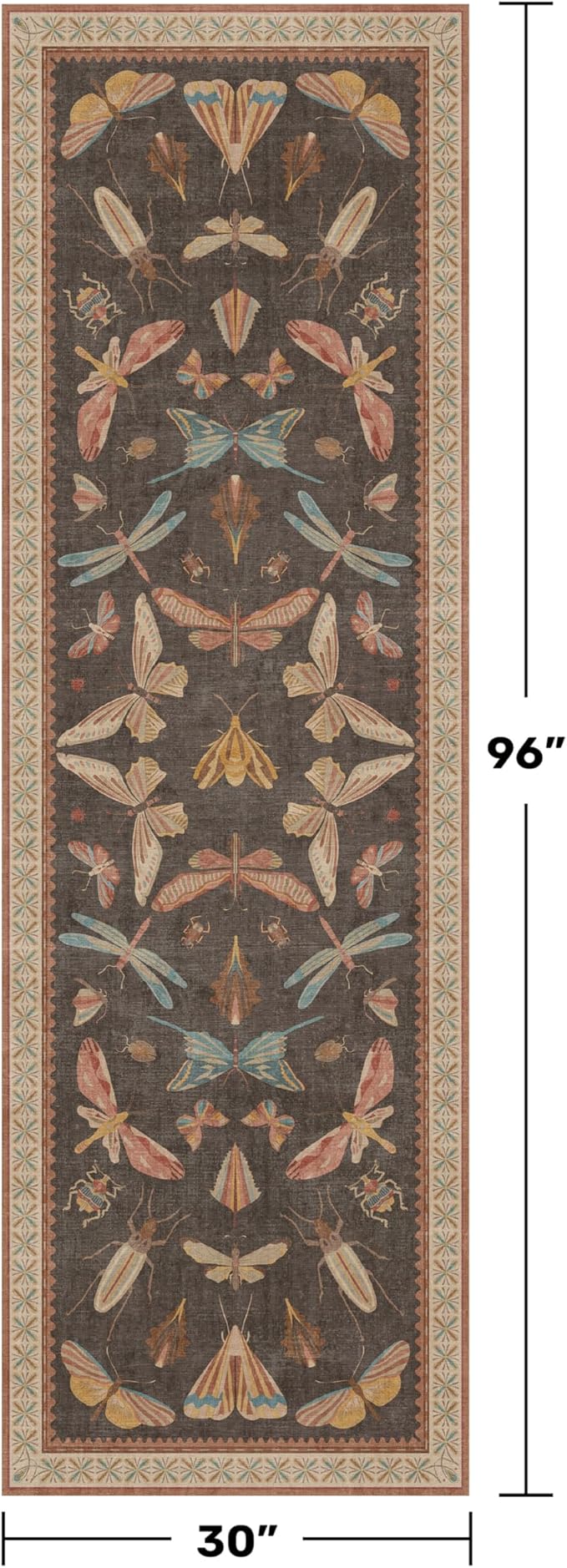Hazo Haus 2'6"x8' 8ft Long Hallway Runner Rug, Stain Resistant Non-Slip Kitchen - Image 2