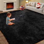 Luxury 6x9 Modern Indoor Home Living Room Area Rugs, Large Fluffy Shag Fuzzy by KNZE