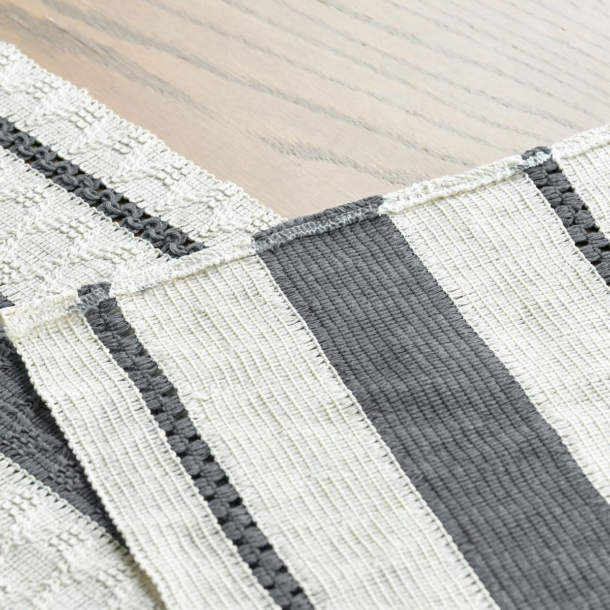 Artoid Mode Dark Green Rustic Woven Table Runner 12x72 Inch