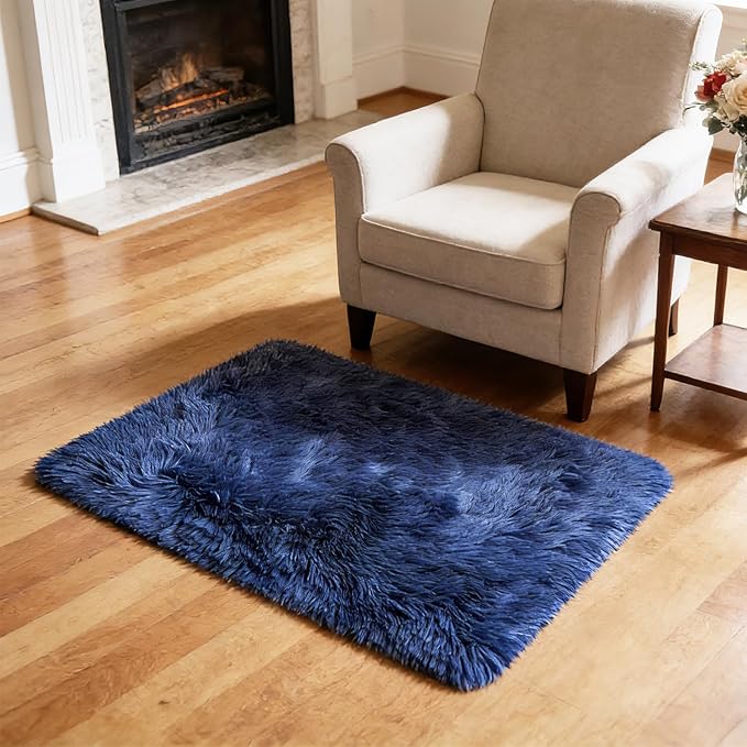 2x3 Fluffy Area Rugs for Bedroom Living Room, Small Soft Shag Fuzzy Rug - Image 6