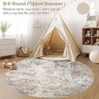 UERMEI 6ft Round Area Rug Living Room Rugs - Image 3