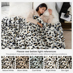 Cozy Bliss Leopard Print Faux Fur Throw Blanket - Image 9