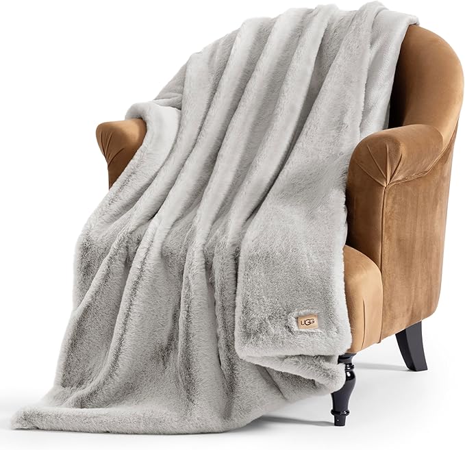 UGG Euphoria Faux Fur Throw Blanket, Oversized Warm Throw by UGG