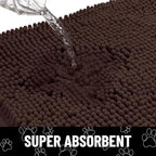 Smiry Dog Door Mat for Muddy Paws, Absorbent Dirt Trapper Non Slip Quick Dry - Image 5