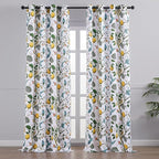 Topfinel 90 Inches Long Custom Window Curtains, Unique Chinoiserie Safari - Image 2