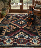 YIHOUSE Rustic Cabin Area Rug for Bedroom 5x7, Machine Washable Lodge Bear Rug - Image 7