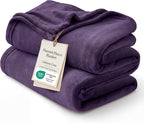 Bedsure Fleece Blanket Twin Blanket Purple by BEDSURE