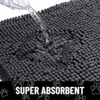 Smiry Dog Door Mat for Muddy Paws, Absorbent Dirt Trapper Non Slip Quick Dry - Image 5