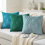 decorUhome Summer Throw Pillow Covers 12x20 Inch Set of 2, Soft Plush Faux Wool - Image 4