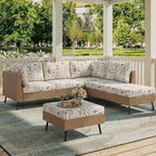 hyha Printed Couch Cushion Covers, Floral Sofa Covers Washable - Image 2