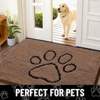 Smiry Dog Door Mat for Muddy Paws, Absorbent Dirt Trapper Non Slip Quick Dry - Image 7