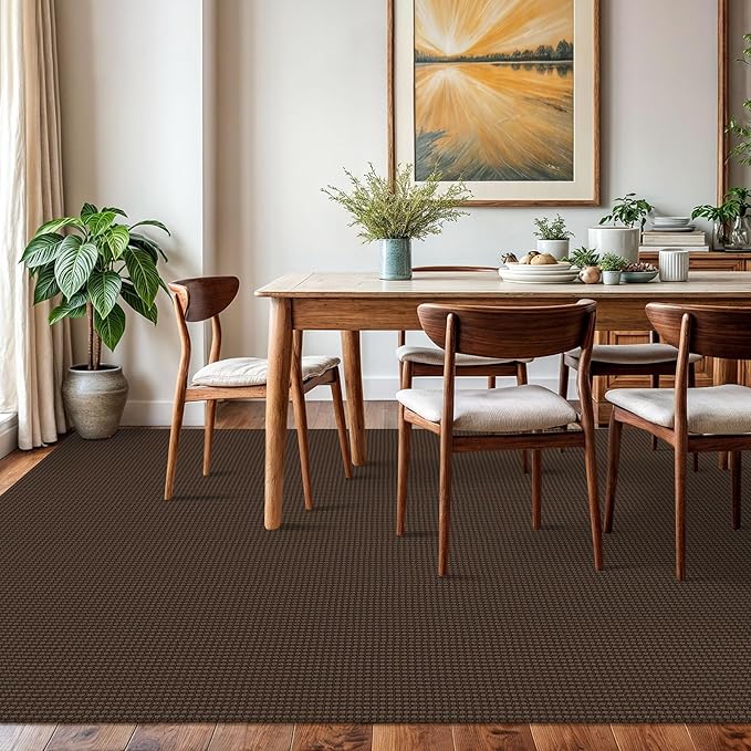 KOZYFLY Washable Area Rug 6x9 ft Rubber Backed Non Slip Rugs - Image 2