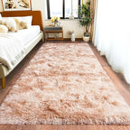 Pionblank Fluffy Runner Rugs for Bedroom 2x6, Modern Shaggy Area Rug for by PIONBLANK
