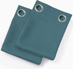 LEMOMO Sea Teal Thermal Blackout Curtains/52 x 72 Inch/Set of 2 Panels Room - Image 9