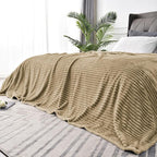 BEDELITE Fleece Blanket Queen Size – 3D Ribbed Jacquard Soft and Warm - Image 2