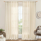 LAMIT Extra Wide Linen Curtains by LAMIT