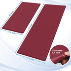 StepRite Kitchen Mats for Floor, 2-Piece Anti-Fatigue Rugs, Burgundy