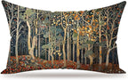 Rustic Autumn Forest Pillow Covers 20x12 Double-Sided, Fall Home Room Decor by Unknown