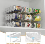 LXLXXL Can Organizer for Pantry Canned Food Storage Goods Holders 3 Tier