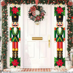 BlissYard Nutcracker Christmas Porch Banner Decorations 71 x 12 Inch Soldier Model Nutcracker Banners Front Door Hanging Banner Entryway Xmas Winter for Wall Fireplace Party Holiday Home Kids Decor
