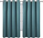 LEMOMO Sea Teal Thermal Blackout Curtains/52 x 72 Inch/Set of 2 Panels Room - Image 2