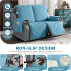TAOCOCO 100% Waterproof Loveseat Recliner Cover, Non Slip Split Recliner Couch - Image 4