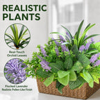 Faux Outdoor Plants UV Resistant 15Pcs artificial flowers for outdoors